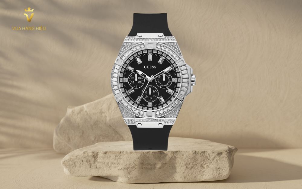 Review Đồng Hồ Guess Quartz Black Silicone – Đẳng Cấp Năm 2025 - 1