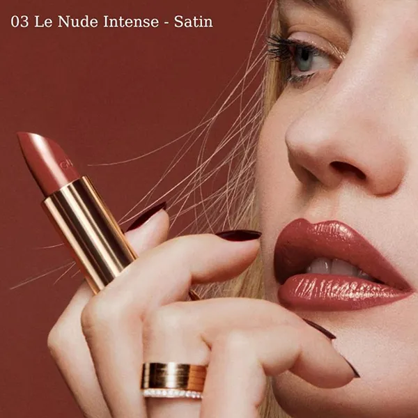 Son Guerlain Rouge G Satin 03 Le Nude Intense Màu Hồng Nâu (Kèm Case) - Son Môi - Vua Hàng Hiệu
