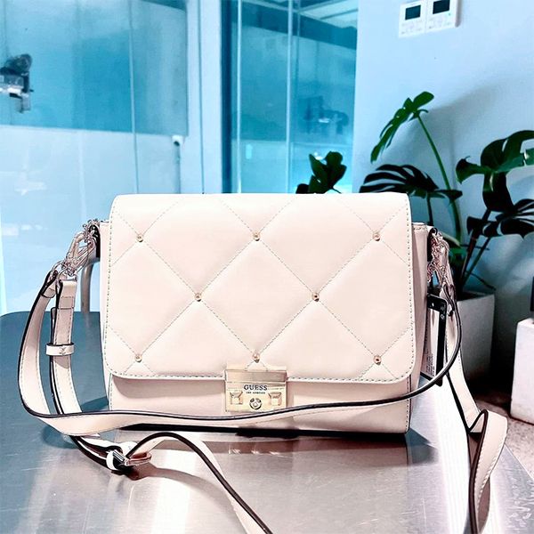 Túi Đeo Chéo Nữ Guess Elijah Crossbody White Màu Trắng - Túi xách - Vua Hàng Hiệu