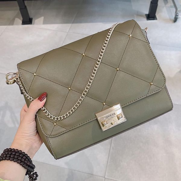 Túi Đeo Chéo Nữ Guess Elijah Crossbody Green Màu Xanh - Túi xách - Vua Hàng Hiệu