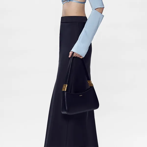 Túi Đeo Vai Nữ Pedro Jatte Trapezoid Shoulder Bag PW2-75210161 Black Màu Đen - Túi xách - Vua Hàng Hiệu