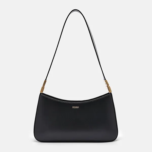 Túi Đeo Vai Nữ Pedro Jatte Trapezoid Shoulder Bag PW2-75210161 Black Màu Đen - Túi xách - Vua Hàng Hiệu