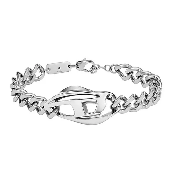 Vòng Đeo Tay Diesel Stainless Steel Chain Bracelet Màu Bạc - Trang sức - Vua Hàng Hiệu