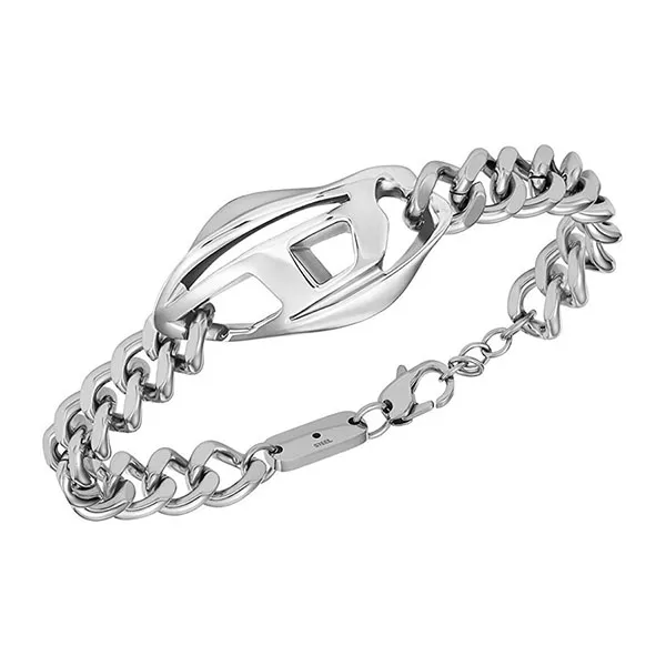Vòng Đeo Tay Diesel Stainless Steel Chain Bracelet Màu Bạc - Trang sức - Vua Hàng Hiệu