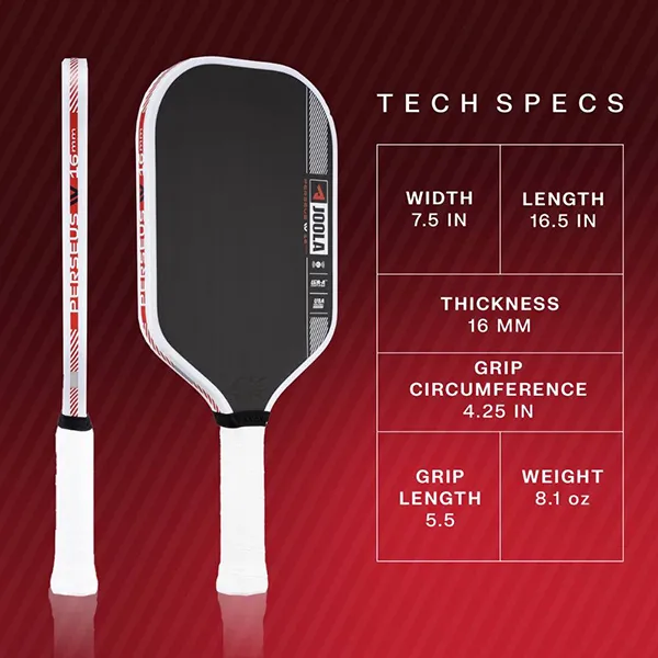 Vợt Pickleball Joola Perseus Gen 4 Màu Đen Size 16mm - Pickleball - Vua Hàng Hiệu