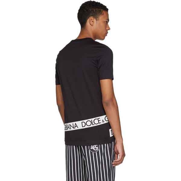 Áo Phông Nam Dolce & Gabbana D&G Black Logo Tape T-Shirt Màu Đen Size 46 - Thời trang - Vua Hàng Hiệu