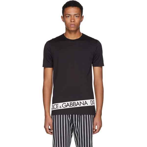 Áo Phông Nam Dolce & Gabbana D&G Black Logo Tape T-Shirt Màu Đen Size 46 - Thời trang - Vua Hàng Hiệu