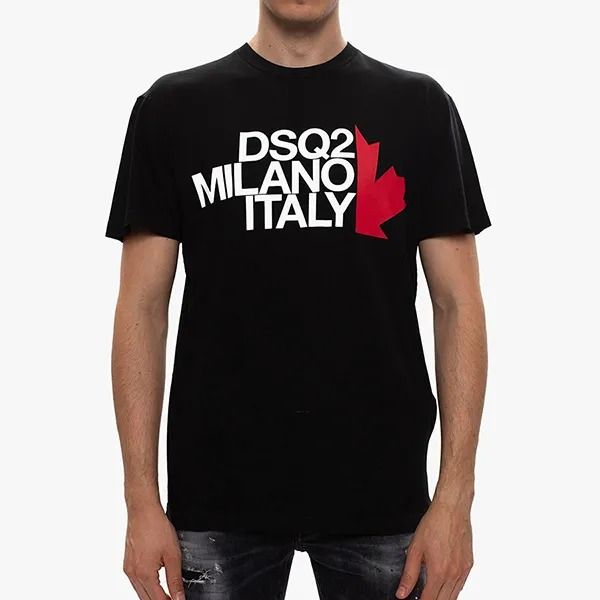 Áo Phông Nam Dsquared2 DSQ2 Milano Italy Tshirt S74GD0730 Màu Đen Size M - Thời trang - Vua Hàng Hiệu