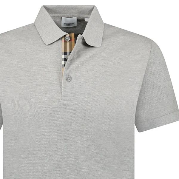 Áo Polo Nam Burberry Hartford Embroidery Check Shirt Màu Xám Size S - Thời trang - Vua Hàng Hiệu