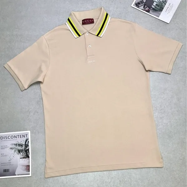 Áo Polo Nam Gucci Cổ Viền Tag Chữ Trắng Màu Be Size XS - Thời trang - Vua Hàng Hiệu