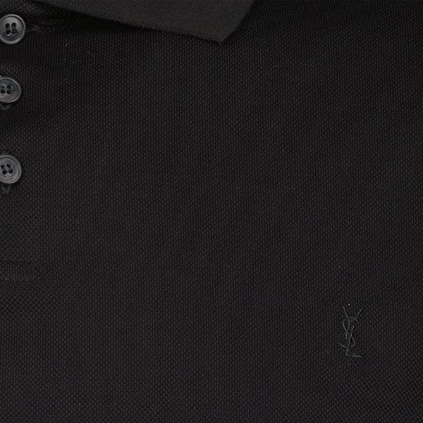 Áo Polo Nam Yves Saint Laurent YSL Black Cotton Polo Shirt 712300 YB2OC 1000 Noir Màu Đen Size XS - Thời trang - Vua Hàng Hiệu