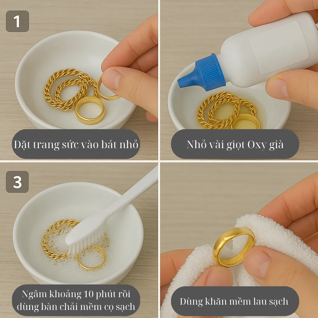 Top 12 cách làm sáng vàng, trang sức vàng hiệu quả