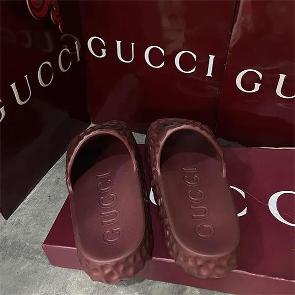 Dép Nam Gucci Men's Interlocking G Slide Sandal Màu Đỏ Size 41 - Dép - Vua Hàng Hiệu