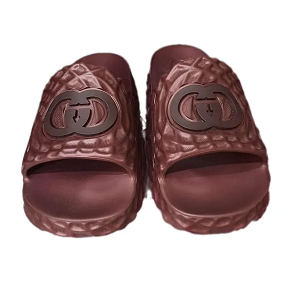 Dép Nam Gucci Men's Interlocking G Slide Sandal Màu Đỏ Size 41 - Dép - Vua Hàng Hiệu