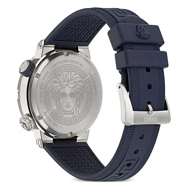 Đồng Hồ Nam Versace Greca Logo Diver Recycled PU Watch VE8G00124 Màu Xanh Blue - Đồng hồ - Vua Hàng Hiệu