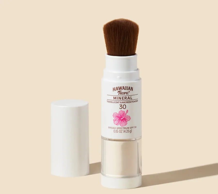Hawaiian Tropic Mineral Powder Sunscreen Brush SPF 30