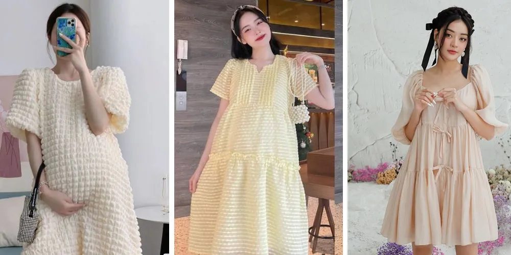 Top 9 kiểu váy đi biển cho mẹ bầu che bụng, tôn dáng nên sở hữu
