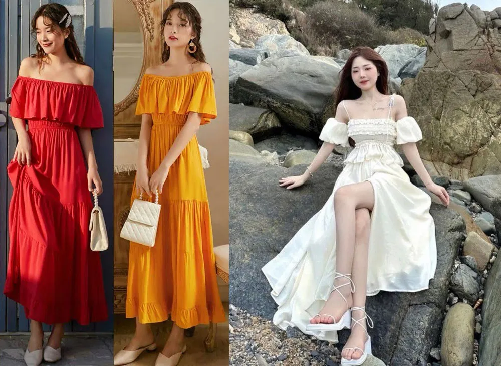 Top 9 kiểu váy đi biển cho mẹ bầu che bụng, tôn dáng nên sở hữu