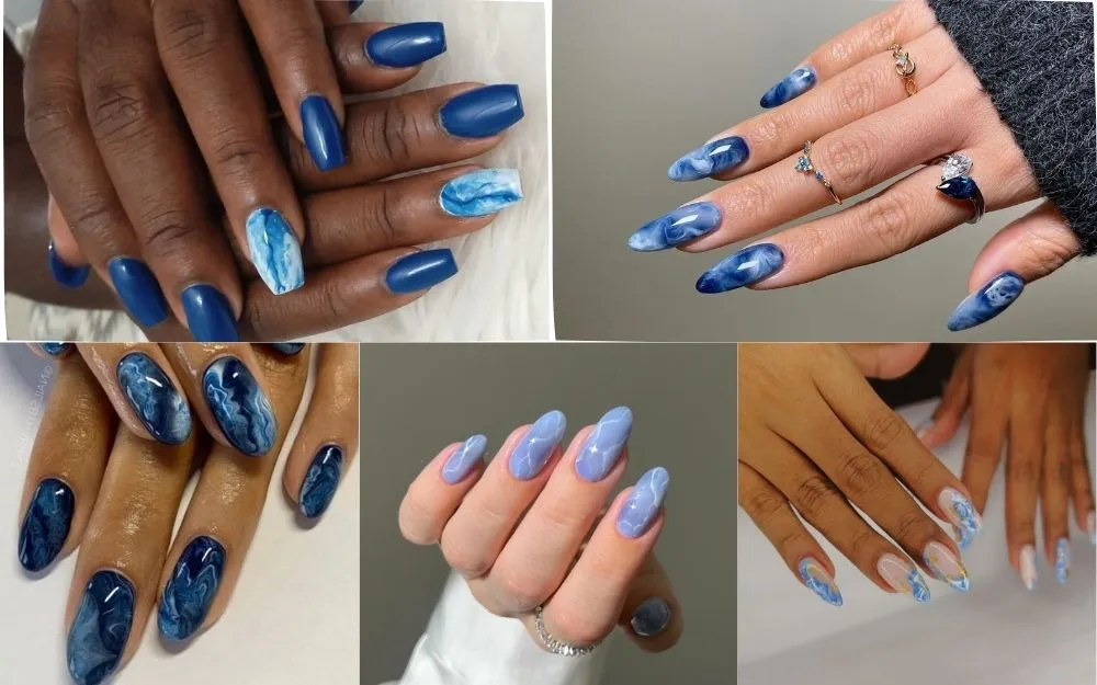 Tổng Hợp 150+ Mẫu Nail Màu Xanh Dương Hot Trend 2025