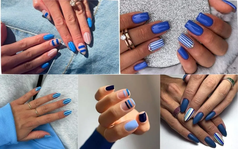Tổng Hợp 150+ Mẫu Nail Màu Xanh Dương Hot Trend 2025