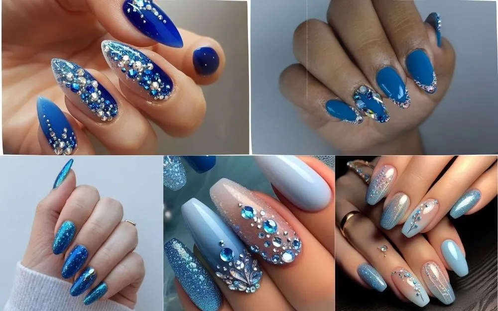 Tổng Hợp 150+ Mẫu Nail Màu Xanh Dương Hot Trend 2025
