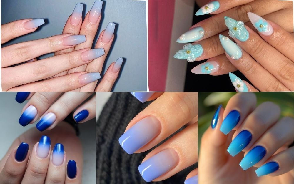 Tổng Hợp 150+ Mẫu Nail Màu Xanh Dương Hot Trend 2025