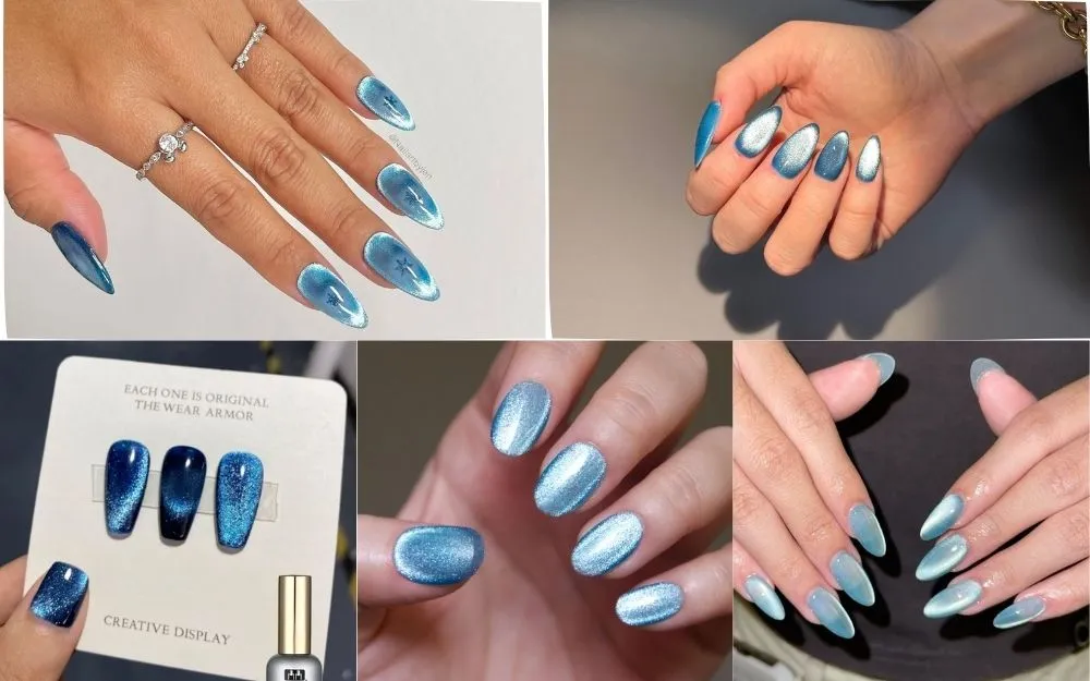 Tổng Hợp 150+ Mẫu Nail Màu Xanh Dương Hot Trend 2025