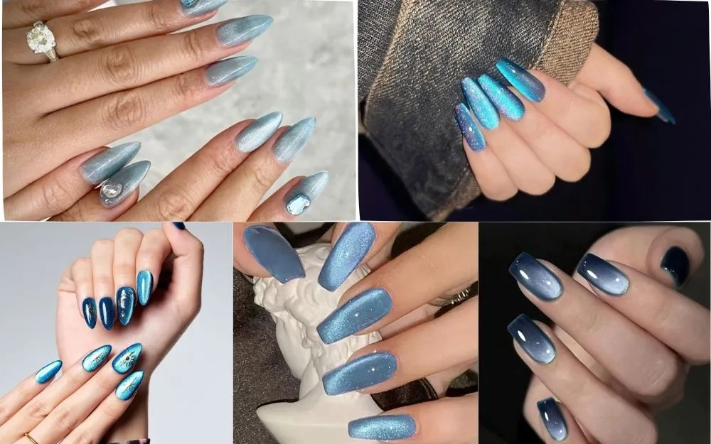 Tổng Hợp 150+ Mẫu Nail Màu Xanh Dương Hot Trend 2025
