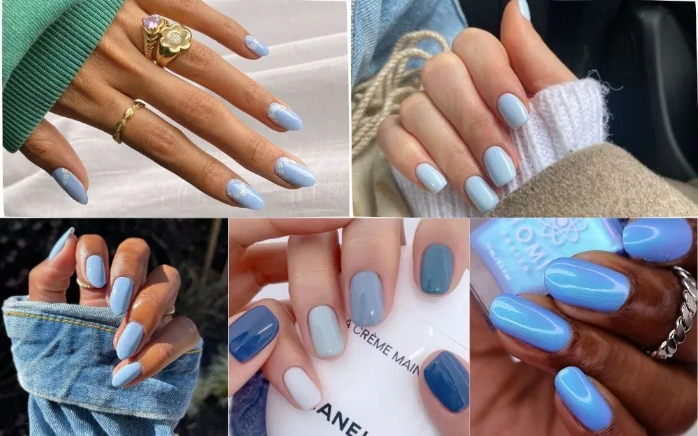 Tổng Hợp 150+ Mẫu Nail Màu Xanh Dương Hot Trend 2025