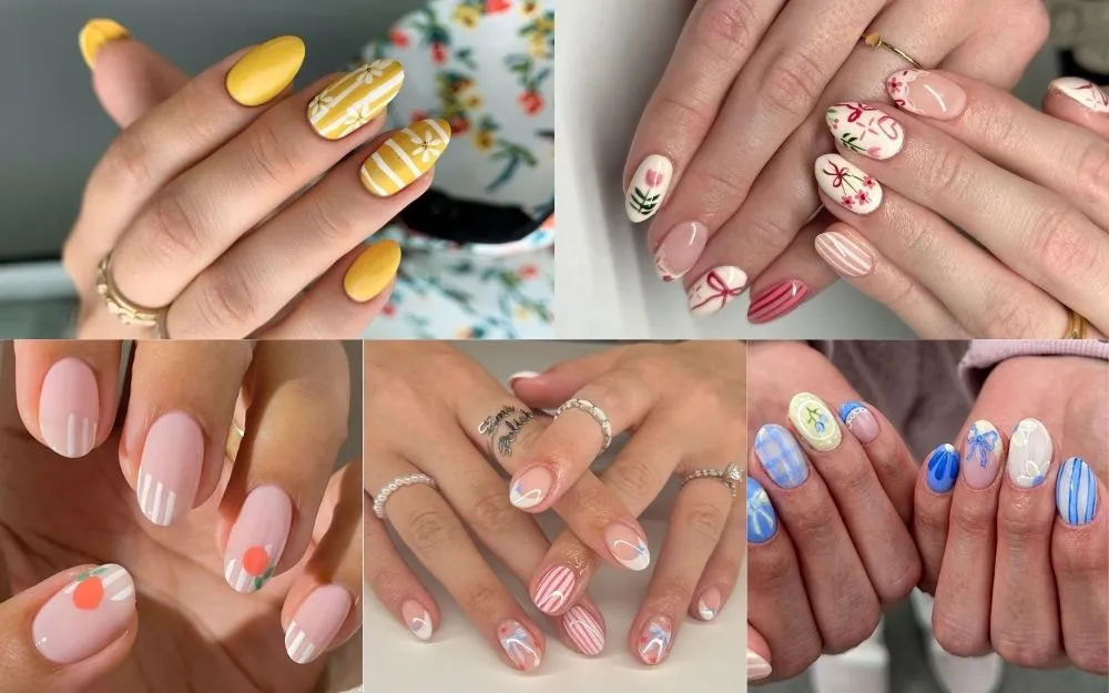 Top 150+ Những Mẫu Nail Kẻ Sọc Đẹp, Hot Trend Năm 2025