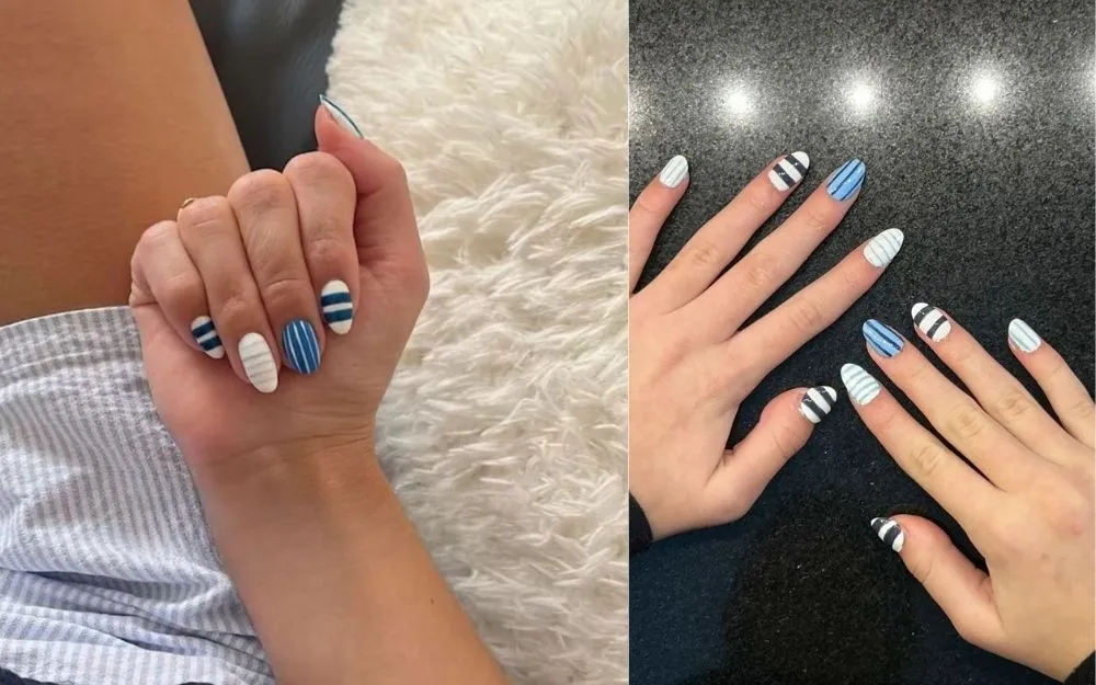 Top 150+ Những Mẫu Nail Kẻ Sọc Đẹp, Hot Trend Năm 2025
