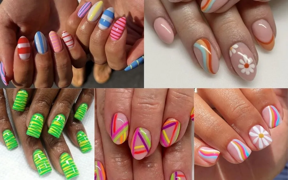 Top 150+ Những Mẫu Nail Kẻ Sọc Đẹp, Hot Trend Năm 2025