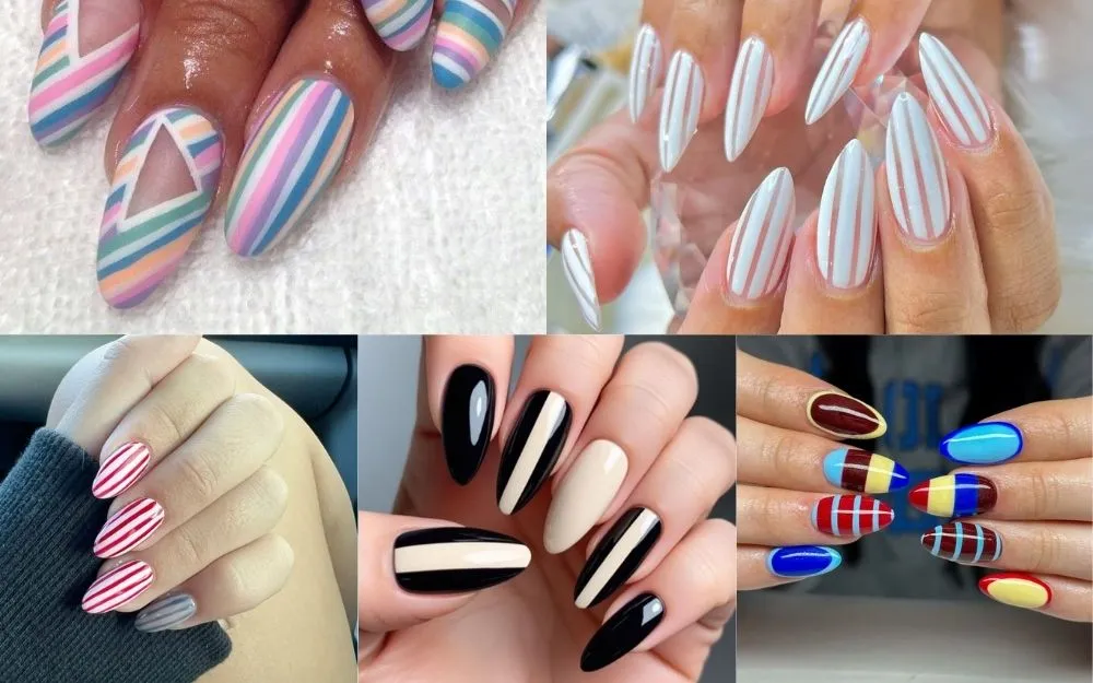 Top 150+ Những Mẫu Nail Kẻ Sọc Đẹp, Hot Trend Năm 2025