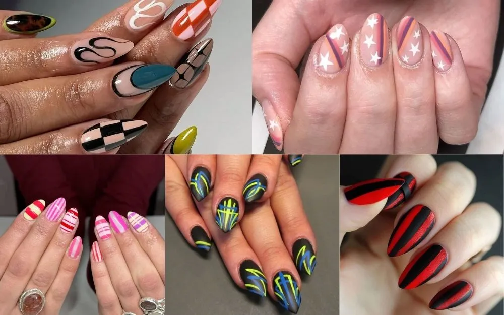 Top 150+ Những Mẫu Nail Kẻ Sọc Đẹp, Hot Trend Năm 2025