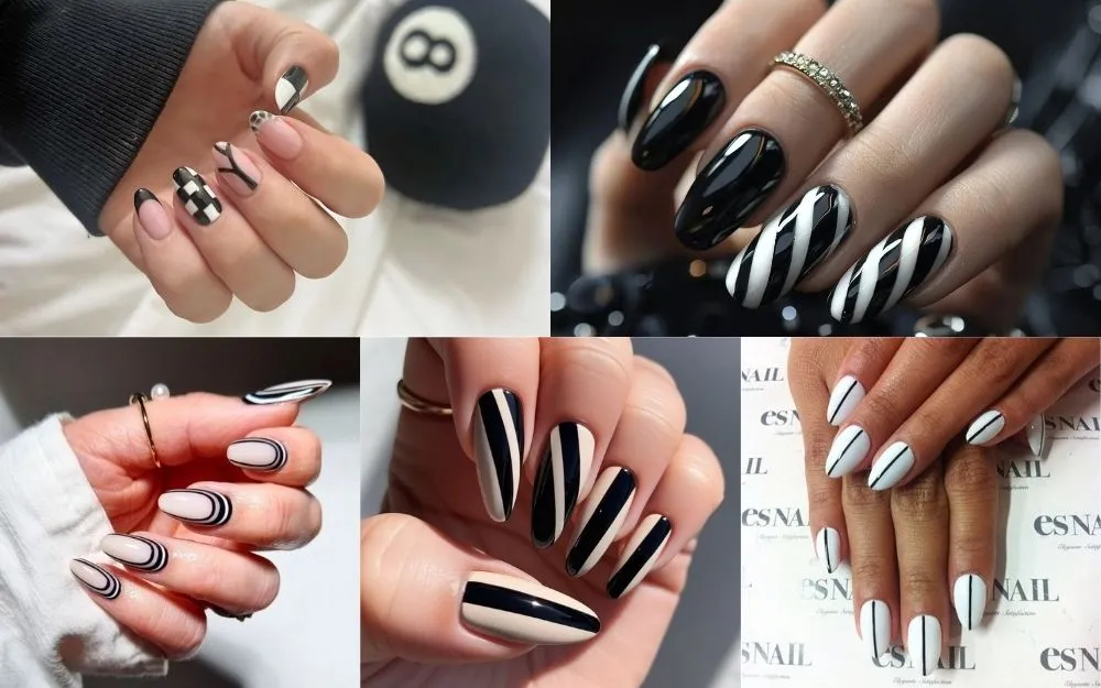 Top 150+ Những Mẫu Nail Kẻ Sọc Đẹp, Hot Trend Năm 2025