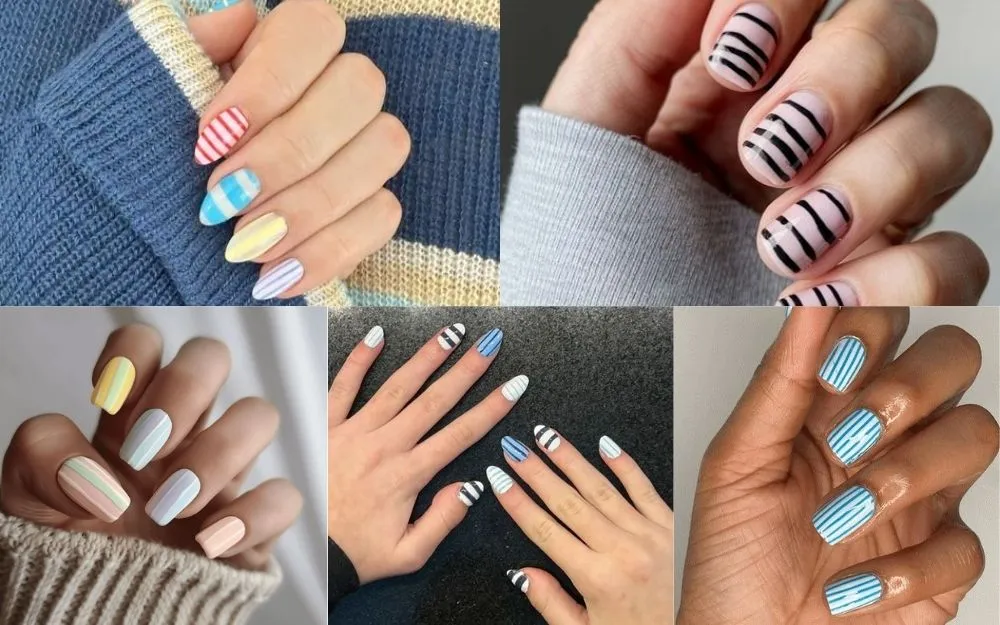Top 150+ Những Mẫu Nail Kẻ Sọc Đẹp, Hot Trend Năm 2025