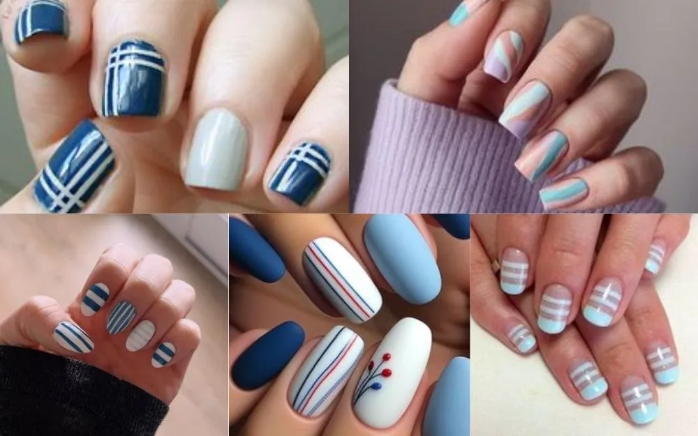 Top 150+ Những Mẫu Nail Kẻ Sọc Đẹp, Hot Trend Năm 2025