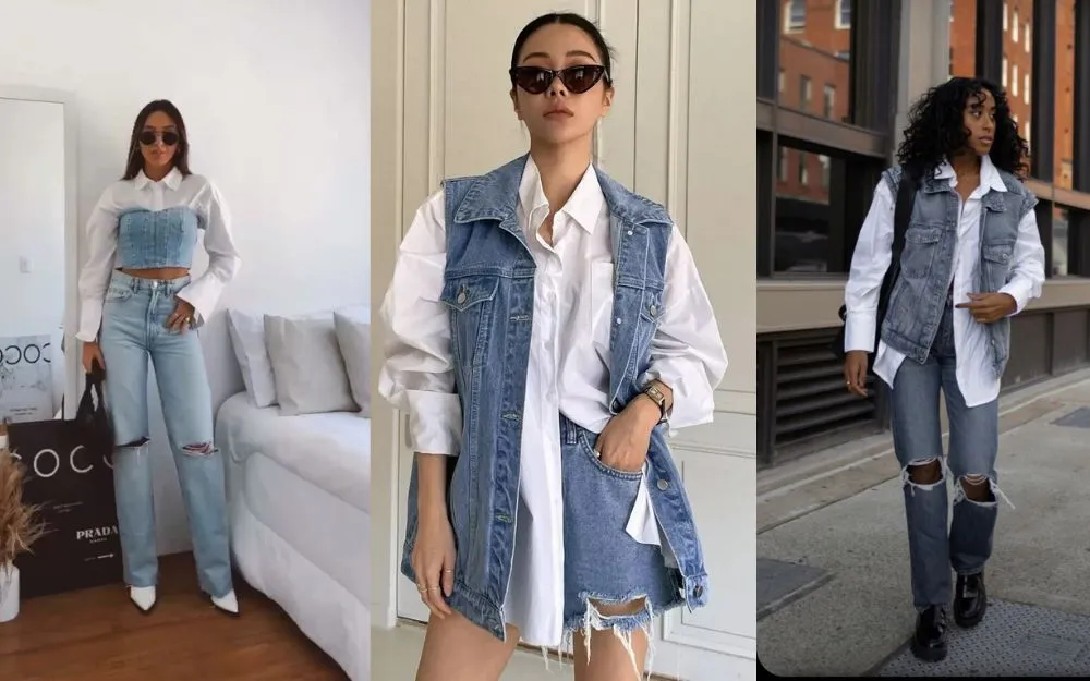 20+ Cách Phối Đồ Với Áo Gile Jean Nữ Chuẩn Trend Năm 2025