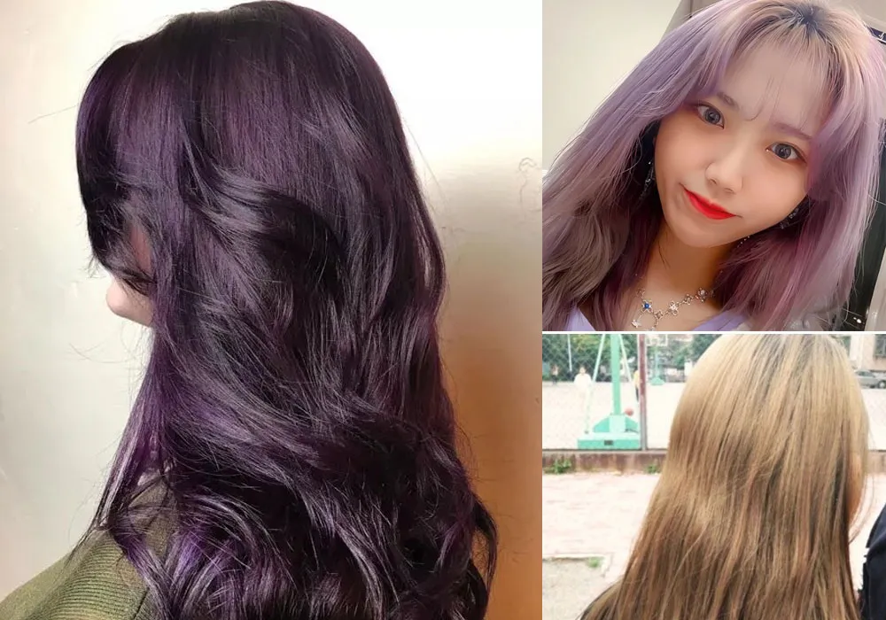 Tóc tím đen phai ra màu gì? Top 7 kiểu tóc màu tím đen đẹp, rất được yêu thích