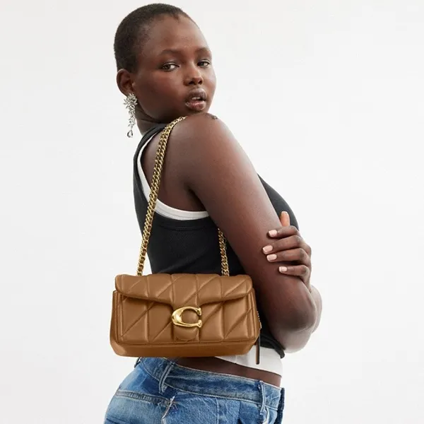 Túi Đeo Chéo Nữ Coach Tabby Shoulder Bag 20 With Quilting Crossbody Bag CP149 Màu Nâu - Túi xách - Vua Hàng Hiệu