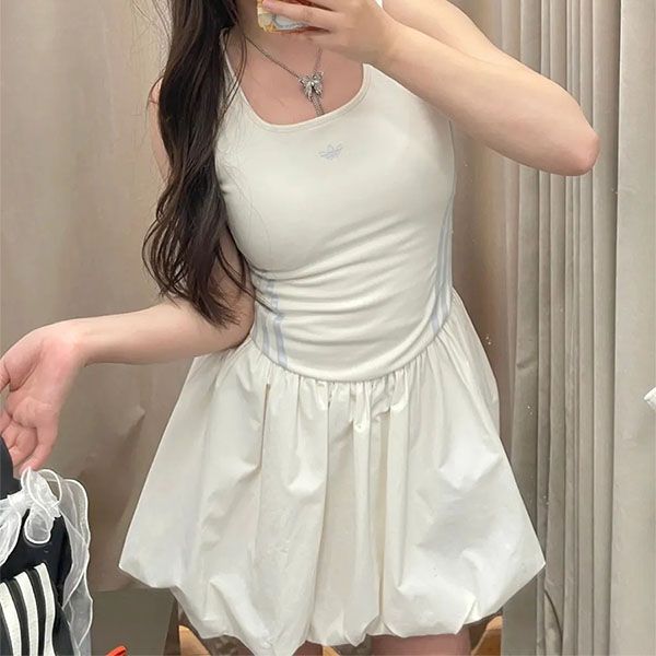 Váy Nữ Adidas Bubble Dress Sleeveless Dress One Piece KE5074 KE5075 Màu Trắng Size S - Thời trang - Vua Hàng Hiệu