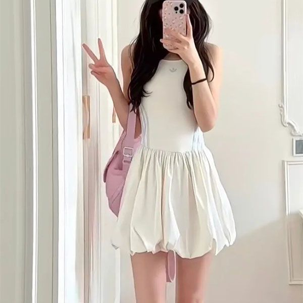 Váy Nữ Adidas Bubble Dress Sleeveless Dress One Piece KE5074 KE5075 Màu Trắng Size S - Thời trang - Vua Hàng Hiệu