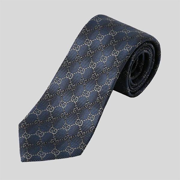 Cà Vạt Nam Gucci Signature Logo GGWEB Silk Tie Wire Blue 408869 Màu Xanh - Thời trang - Vua Hàng Hiệu