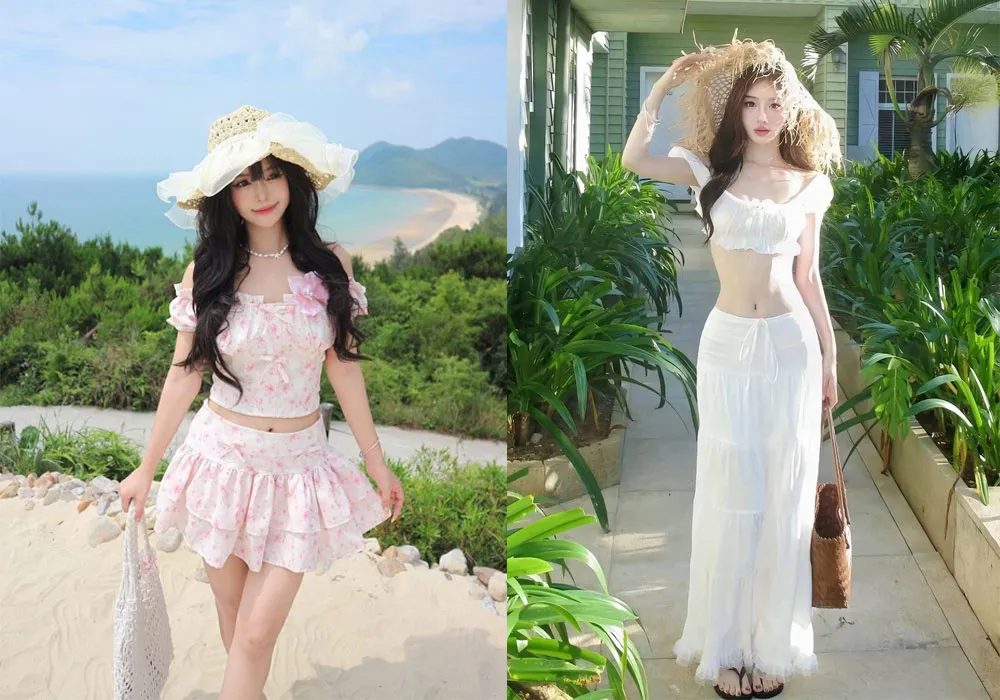 Chân ngắn đi biển mặc gì? Top 15 cách phối đồ xinh cho nấm lùn
