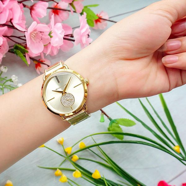 Đồng Hồ Nữ Michael Kors MK Portia Gold-Tone Watch 36mm MK3639 Màu Vàng Gold - Đồng hồ - Vua Hàng Hiệu