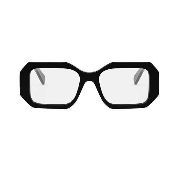 Kính Mắt Cận Celine Eyewear Triomphe Square Glasses CL50155I Màu Đen - Kính mắt - Vua Hàng Hiệu