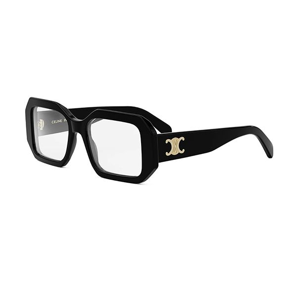Kính Mắt Cận Celine Eyewear Triomphe Square Glasses CL50155I Màu Đen - Kính mắt - Vua Hàng Hiệu