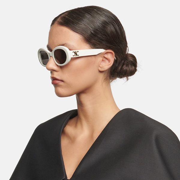 Kính Mát Celine Sunglasses CL40194U 25A Màu Xám/Trắng - Kính mắt - Vua Hàng Hiệu