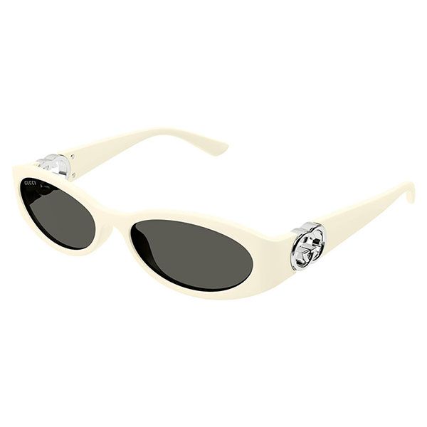 Kính Mát Nữ Gucci Oval Ladies Sunglasses GG1660S 004 Màu Kem - Kính mắt - Vua Hàng Hiệu