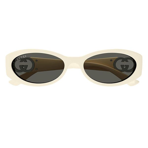 Kính Mát Nữ Gucci Oval Ladies Sunglasses GG1660S 004 Màu Kem - Kính mắt - Vua Hàng Hiệu